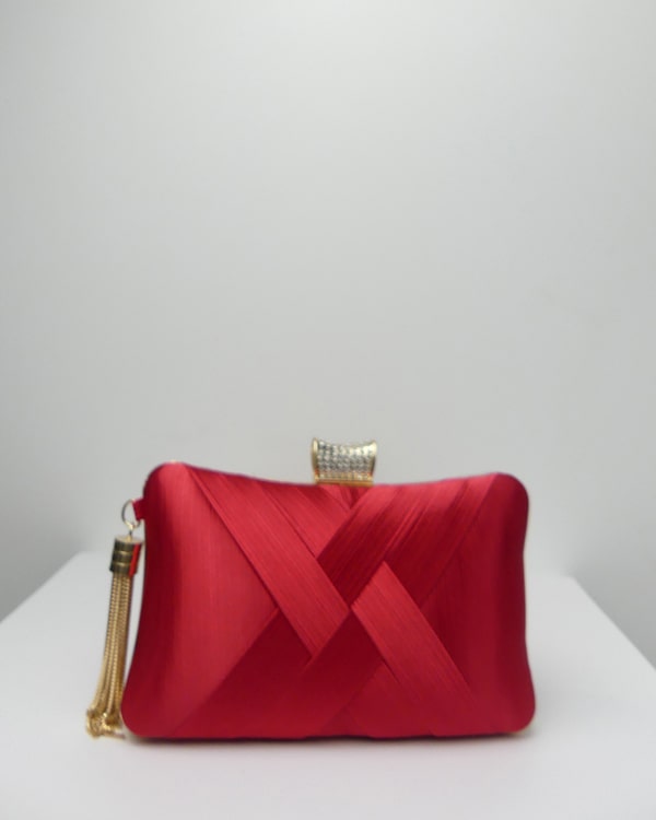 Pochette dure rouge