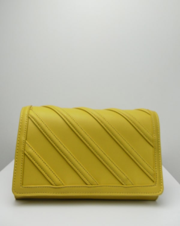 Pochette uni jaune