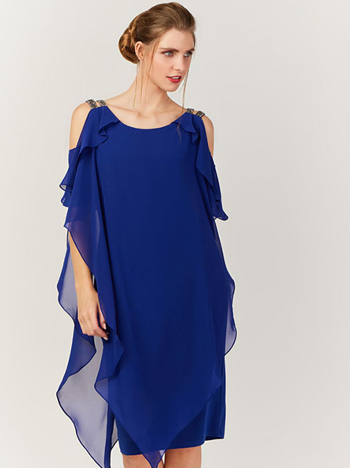 Photo robe cocktail avec voile